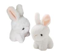 Vaguelly 2 Morbido Peluche Forma Coniglio Bianco Charm Pendente da Appendere per e Passeggini Adorabile per Festive