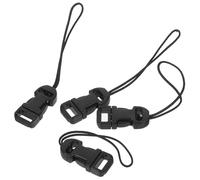 Vaguelly 2 paia Connettori Qd Loop Sgancio Rapido per Tracolla Fotocamera DSLR e Mirrorless Nero Accessorio e Versatile per Distribuzione Peso Uniforme