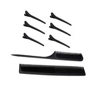Vaguelly 2 Pezzi 6 fermaglio per pettine uffizi barrette comb hair clips proiettire the colors plasil forcine per pettine per acconciature pettini per Black