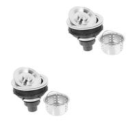 Vaguelly 2 Pezzi Accessori per lettino lavatesta accessori letto accessorio per letto barbiere forniture per parrucchieri tappo di scarico in acciaio inox tappo di scarico per parrucchiere