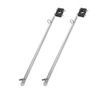 Vaguelly 2 Pezzi Asta Bandiera Yacht in Acciaio Antiruggine Supporto Montaggio per Barche e Imbarcazioni Kit Fissaggio Resistente per Pali