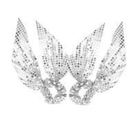 Vaguelly 2 Pezzi Di Paillettes Sequestrati Per Bowknot Cravatte Per Scintillanti Per Le Donne Titoli Di Coda Di Cavallo Lucido Per Gli Accessori Per Alla Moda Da