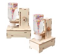 Vaguelly 2 Pezzi Kit Tornado Scientifico per Gioco Educativo Stem con Generatore Manuale per Esperimenti di Fisica e Apprendimento Scolastico Simulatore di Tornado per Casa e Classe