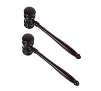 Vaguelly 2 Pezzi Martello d'Asta in Legno Massiccio Martelletto da Giudice Pratico e Leggero Design Elegante per Riunioni Vendite e Uso Professionale