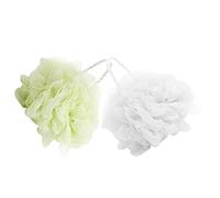Vaguelly 2 Pezzi Palla da bagno beige coperchio per saponetta coraggioso carezza casa accessori spugne bagno Accessori doccia strumenti per il lavaggio del corpo palline schiumose Green