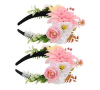 Vaguelly 2 Pezzi Per La Festa Della Festa Di Matrimonio Con Fiori Finti Adatti Per Celebrazioni Per Le Vacanze E Accessori Per Nuziali Per Feste Fate Per Le Vacanze Fata Festa