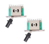 Vaguelly 2 Pezzi Pulsante Di Ricambio Per Pickup Per Chitarra 3 Per Tipo Chitarra Facile Commutazione Materiale Robusto Adatto