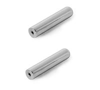 Vaguelly 2 Pezzi Solid Tone Bar Guitar Slide Stick in Acciaio Inossidabile Per Chitarra Pedal Steel
