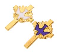 Vaguelly 2 Pezzi Spilla con Bottoni Cristiani Spilla con Decorazione Vintage Spilla con Croce Cristiana Decorazioni per Battesimo Spilla per Prima Comunione Spille Vintage per Donne Spilla