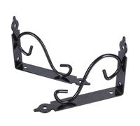Vaguelly 2 Pezzi Staffa Mensole Muro in Ferro Battuto Supporto Robusto e Decorativo per Mensole Industriali Accessori Parete per Garage e Casa Stile Carico Pesante