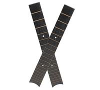 Vaguelly 2 Pezzi Tastiera Dell'ukulele Fret Acciaio Fingerboard Acustico Tasto Della Chitarra Se Stesso Piazza Sostituzione Piatto Delle Dita Tastiera in Abs Black Addominali