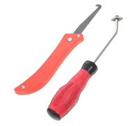 Vaguelly 2 Pezzi Utensili per Rimozione Stucco e Calafataggio Raschietto Fughe Piastrelle in Acciaio Tungsteno Resistente Ergonomico Antaffaticamento Adatto per Pulizia Fughe