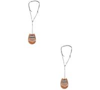 Vaguelly 2 Pz mini pianoforte a dita kalimba per principianti Kalimba pianoforte strumento musicale mini kalimba Piccolo pianoforte per principianti strumenti musicali pollice piano kalimba