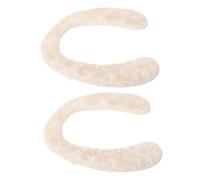 Vaguelly 2 Pz Tappetino da toilette fodere per sedili WC necessità del Coprivaso sfocato scaldavivande coprisedile per wc cuscino del sedile del water Poliestere Beige