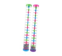 Vaguelly 2 Rain Stick Musical Instrument in Plastic Realistic Spiral Rain Sound Maker Toy For Babies And Sensory Play And Early Music Education
