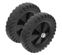 Vaguelly 2 Ruote Girevoli in Gomma per Compressore D’aria da 6,2 Pollici, Ricambio Resistente e Silenzioso per Facile Mobilità, Compatibili la Maggior Parte dei Compressori, Installazione