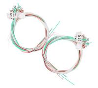 Vaguelly 2 Set Corde per Arpa a 15 Corde in Nylon, Tensione Moderata e | Solisti Interni e Insegnamento di Gruppo, Superficie Liscia Lucidata, Colore Oro