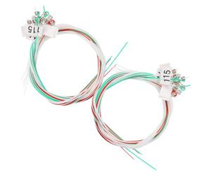 Vaguelly 2 Set Corde per Arpa a 15 Corde in Nylon, Tensione Moderata e | Solisti Interni e Insegnamento di Gruppo, Superficie Liscia Lucidata, Colore Oro