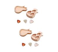 Vaguelly 2 Set Di Chitarristi Unici Presentano Custodia Per Plettri in Legno Per Chitarra 3 Plettri Per Chitarra Acustica