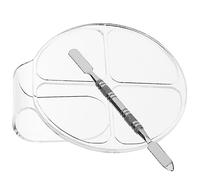 Vaguelly 2 Set Di Contenitori Per Polvere Sollevamento E Tinta Delle Ciglia Organizzatore Rotante Per Il Trucco Mascara Trucco Liquido Puffer Triangolo Organizzatore Per