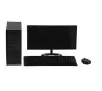 Vaguelly 2 set di miniature per casa delle bambole, simulazione al computer in scala 1:6, mouse, tastiera, accessori per ufficio per bambini, ragazze e ragazzi, giochi di ruolo, bomboniere per feste