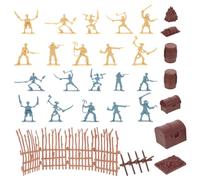 Vaguelly 2 set di soldatini militari da gioco: soldatini giocattolo, cavalieri medievali, uomini dell'esercito, modelli di pirati, regalo per ragazzi, compleanno, festa di Natale