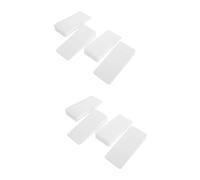Vaguelly 2 Set Spessori Del Tavolo Di Casa Pavimenti Shim Cenare Cuneo Pronto Uffizi Cuscinetti Livellanti Per Mobili Spessori Per Livellamento Armadi Gomma Da Cancellare Bianca 4 Pezzi * 2