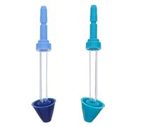 Vaguelly 2 Testine di Ricambio Kit Accessori in Abs e Vetro per Idropulsore Orale Professionale, Ugelli Intercambiabili per e Nasale per Pulizia Profonda e