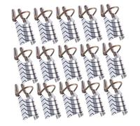 Vaguelly 20 Pezzi Forme Estensione Unghie in Alluminio Riutilizzabili per Manicure e Te Guida Punta per Gel e Acrilico Protezione Nail Art