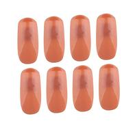 Vaguelly 200 Pezzi 2 Punte Delle Unghie Finte Unghie Finte a Copertura Totale Esercizio Per Unghie Finte Adesivo Per La Formazione Di Nail Art Adesivi Per Esercizi Per Unghie Brown