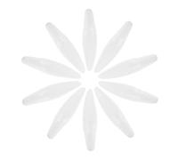 Vaguelly 20pezzi Blocchi di Schiuma Bianca Ovali per Fiori per Creare Fiori in Pasta di Zucchero e Argilla Accessori Fai da Te