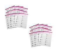 Vaguelly 24fogli Pratica Nail Art Per Principianti Strumenti Di Formazione Per Manicure Schede Didattiche Per Esercitazioni Casa o Professionali