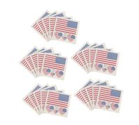 Vaguelly 25pezzi Adesivi Per Indipendenza Design Della Bandiera Americana Adesivi Impermeabili Di Per Feste Per Degli Usa