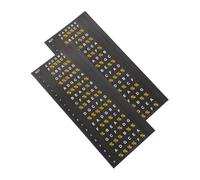Vaguelly 2fogli Adesivi Per Tastiera Chitarra Stickers Per Folk e Chitarra Elettrica Facili Applicare Resistenti Per Principianti Per Tecniche
