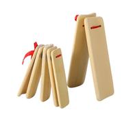 Vaguelly 2pezzi Bamboo Castanets Per Ragazzo Ragazza Strumento Musicale Professionale Per Insegnamento Ritmico e Creativo Naturale Per Attività Scolastiche e Sviluppo Intellettivo