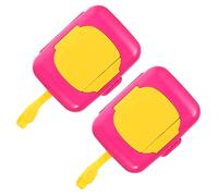 Vaguelly 2pezzi Dispenser Salviette Portatile Reutilizzabile Per Per Umidificati Per Borse Pannolini e Facile