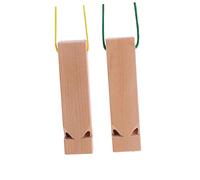 Vaguelly 2pezzi Fischietti Di Legno Per Ragazzo Ragazza Strumenti Musicali Divertenti Giocattoli Educativi Per Sviluppare Creatività e Musicalità Suono Simile Un Treno Perfetti Per Festa