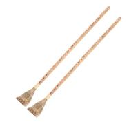 Vaguelly 2pezzi Grattaschiena in Legno Di Acacia Bastone Per Sollievo Prurito Design Ergonomico Superficie Liscia Per Stimolare Punti Di Rilassamento Sulla Schiena Strumento Manuale Pratico