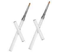 Vaguelly 2pezzi Penna per Unghie Punta Sottile per Dettagli Precisi Strumento di Disegno Doppia Estremità per Nail Art Gel per Unghie Compatibile Diverse Tecniche di Decorazione