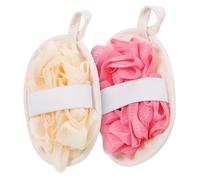 Vaguelly 2pezzi Spugna Di Luffa Da Doccia Spugna Esfoliante Per Corpo Per Doccia Per Viaggi Pulizia Delicata Senza Danneggiare