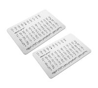 Vaguelly 2pezzi Tabella Braille Araba con Punti in Rilievo Incisi Dispositivo di Apprendimento per Principianti Studenti Non Vedenti Ausilio Didattico Portatile