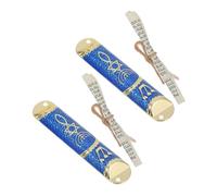 Vaguelly 2sets Mezuzah in Metallo con Kosher Incluso Decorazione Ebraica per della Fede per Inaugurazione Casa e Regali per Hannukah