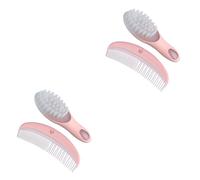 Vaguelly 2sets Pettine e Spazzola Per Ragazzo Ragazza Kit Massaggiatore Morbido Materiale Antistatico Rosa Aiuta La Circolazione Sviluppo Cerebrale