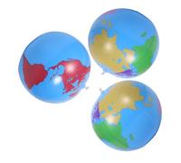 Vaguelly 3 Palloni Gonfiabili Mappa Giocattoli Piscina Educativi per Beach Ball Colorati per Feste Estive e Attività Gruppo