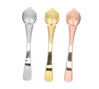 Vaguelly 3 pezzi Applicatori per Crema Occhi in Metallo con Singolo Massaggiatore Portatile Cucchiaio per Prelievo e Applicazione e Stimolante per Occhiaie