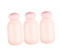 Vaguelly 3 Pezzi Bottiglia Da Viaggio Portatile Flaconi Di Shampoo e Balsamo Da Viaggio Spremere Le Bottiglie Di Lozione Barattoli Da Viaggio Per Articoli Da Toeletta Rosa