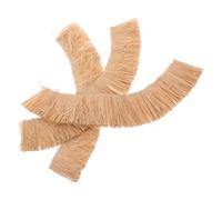 Vaguelly 3 Pezzi di Materiale di Paglia Realistico per Modelli Architettonici di Tetti, Strisce di Copertura in Palma Sintetica da 3x20 Cm per Scenari in Miniatura, Case Delle Bambole, Progetti Fai da