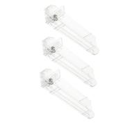 Vaguelly 3 Pezzi Spingisigarette automatico conservare il portasigarette Display per scaffali di vetrina per sigarette per negozio Titolare delle sigarette plastica Trasparente