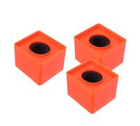 Vaguelly 3 Pezzi Supporto Leggero Quadrato Arancione Studio Abs e per Microfono Accessorio Resistente Televisivo Conferenze e Interviste per Utilizzo Professionale