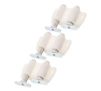 Vaguelly 3 Pz Porta Del Gabinetto Di Rimbalzo Accessori Gancio a Muro Cappe Per Cani Manico Bicolore Cordino Da Cintura Armadi a Lucchetti Di Caffè Fascia in Nastro Cassetto Bianca Plastica